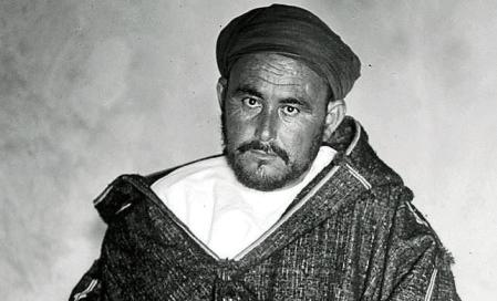 MARRUECOS GUERRA DE ÁFRICA: AXDIR, 03/08/1922. Retrato del jefe rifeño Abd el Krim durante su entrevista con Luis de Oteyza, director de periódico 