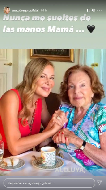 Ana Obregón se despide de su madre