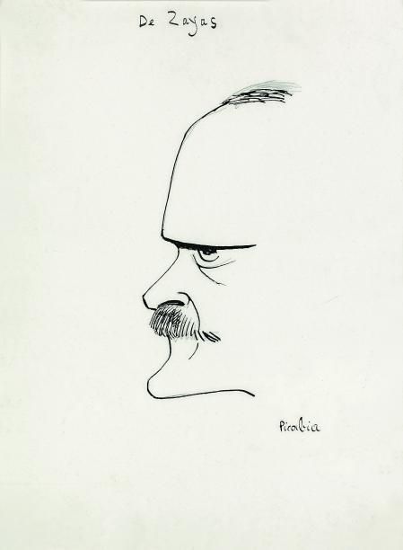El caricaturista, caricaturizado. En este caso fue Francis Picabia quien retrató a Maris de Zayas en Barcelona, en 1917