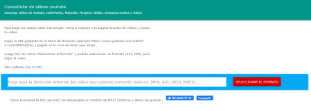 Force Download es una de las webs que permite descargar vídeos de YouTube de forma gratuita