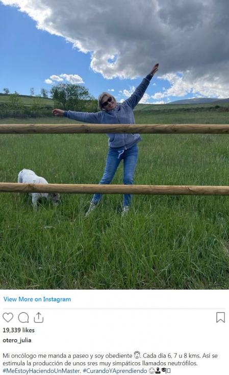 Julia Otero en Instagram