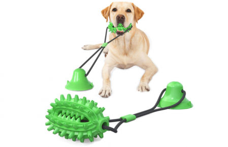 Juguete con mordedor y tirador de goma