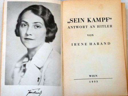Imagen de Irene Harand en un ejemplar de su 'Sein Kampf' de 1935