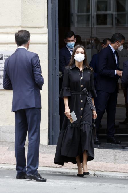 Spanish Queen Letizia Ortiz during a visit to Centro Memorial Victimas del Terrorismo in Vitoria on Tuesday, 01 June 2021.