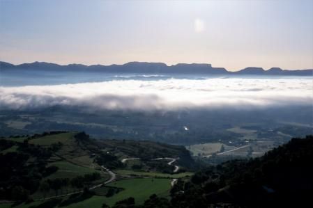 Niebla vista desde el Revolt de la Trona.