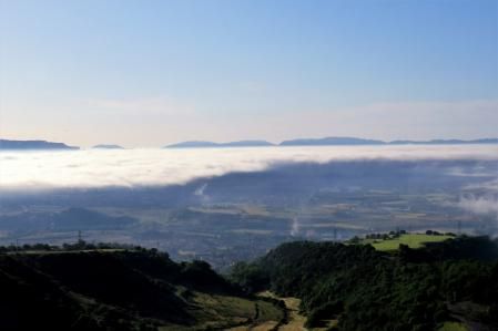 Niebla vista desde el Revolt de la Trona.
