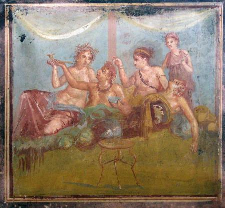 Fresco en la Casa de los Amantes Castos.