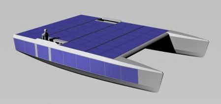 Así es el Nova, catamarán en el que se realizará la travesía.