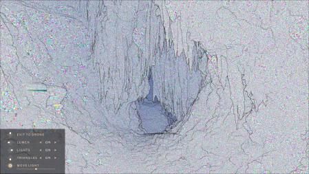 Imagen de los millones de triángulos que forman los gráficos de la tecnología Nanite