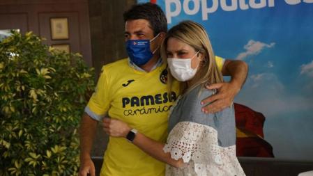 Carlos Mazón junto con la nueva presidenta del PP en la provincia de Castelló, Marta Barrachina.