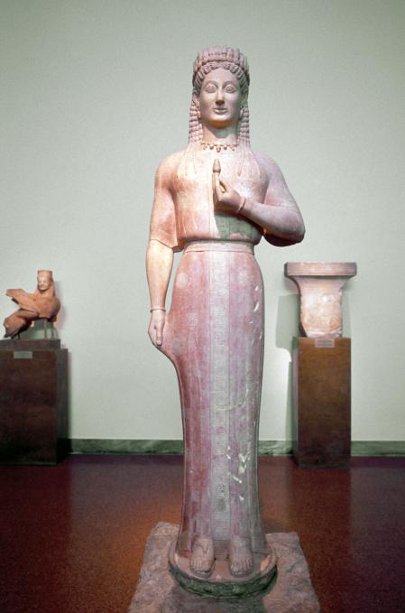 ‘Frasiclea’, una ‘koré’ (escultura femenina arcaica) de Aristión de Paros, siglo VI a. C.