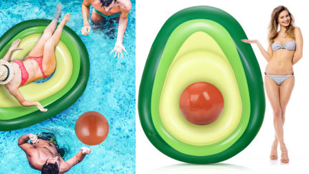 Flotador colchoneta en forma de Aguacate ( + pelota incorporada)