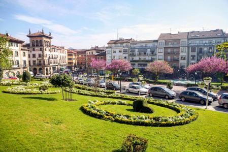 Una imagen del centro de la localidad de Gernika.