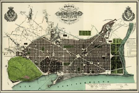 Mapa del proyecto del Eixample de Barcelona