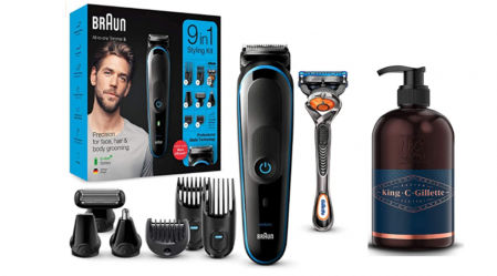 Set de depilación de barba y cuerpo Braun MGK5280 9 en 1