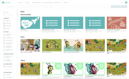 El Gestor de Aula presenta una interfaz muy sencilla y fácil de utilizar.