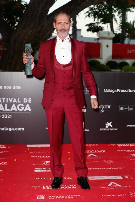 Manuel Bandera en la alfombra roja del Festival de Málaga