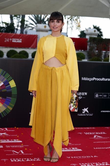 Verónica Echegui en la alfombra roja del Festival de Málaga