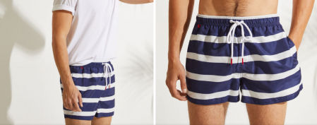 Bañador para hombre con formato bermuda y estampado marinero de Women's Secret