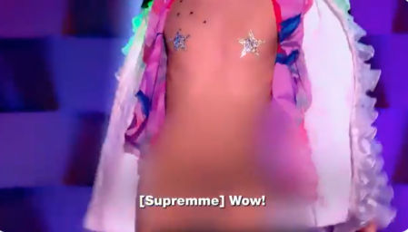 Momento de la censura de Saggitaria de 'Drag Race España'