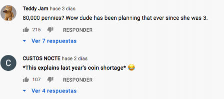 El vídeo ha suscitado miles de comentarios de usuarios de Youtube