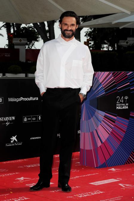 Iván Sánchez en la ceremonia de clausura del Festival de Málaga