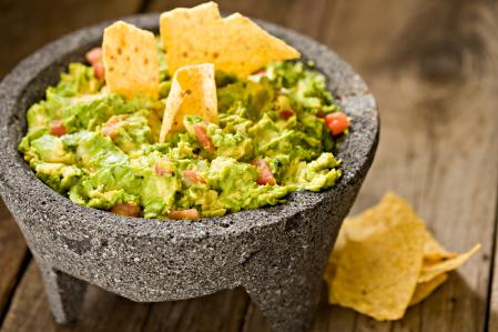 Guacamole con nachos