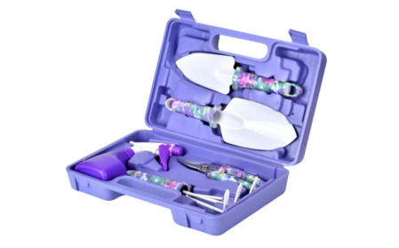 Kit de 5 herramientas de jardinería.