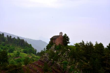 Vista de Sant Joan de Cornudell.