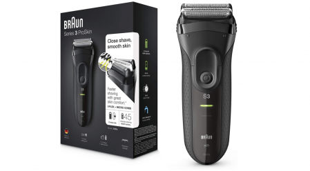Afeitadora eléctrica recargable Braun Series 3 ProSkin