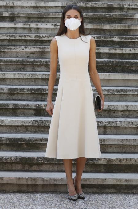 Queen Letizia during inauguration of Emilia Pardo Bazán. El reto de la modernidad exhibition in Madrid on Tuesday in Madrid, 8 June 2021.