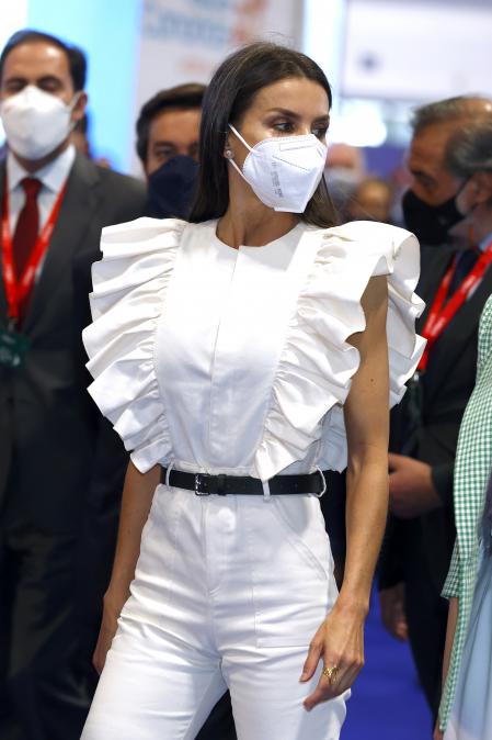 Spanish Queen Letizia Ortiz during 41 edition of 'FITUR' International Tourism Fair in Madrid on Wednesday , 19 May 2021.