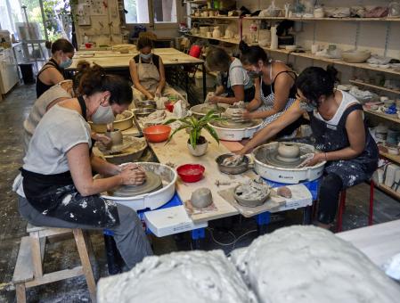 Algunos de las participantes del taller de Eric Landon en DTerra Sant Cugat