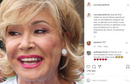 La ex vedette no quiso dejar pasar la oportunidad de despedirse de su íntima amiga.