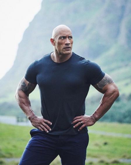 Dwayne Johnson ocupa la segunda plaza de la lista