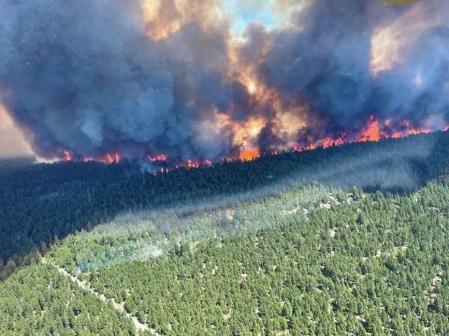 Incendios en la zona de Sparks Lake, Columbia Británica .