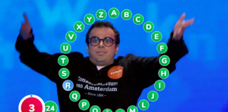 Pablo Díaz durante el concurso 'Pasapalabra'