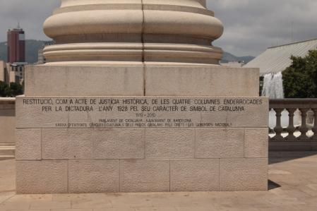 Las Cuatro Columnas de Puig i Cadafalch en Montjuïc.