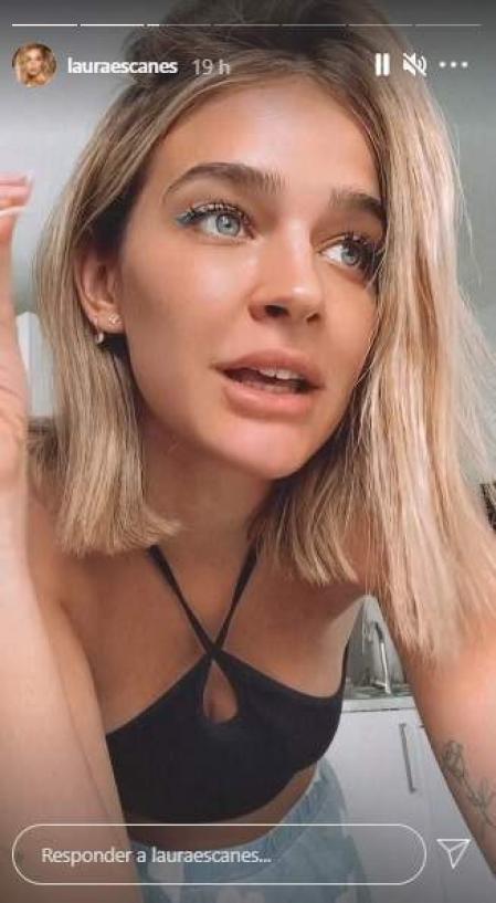 Laura Escanes explicando que le han bloqueado la cuenta de Tik Tok