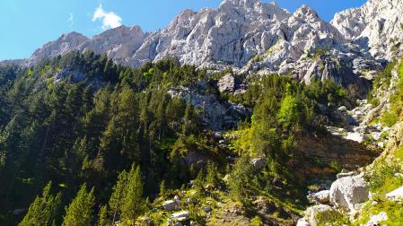 Paisaje del Pedraforca desde arriba.