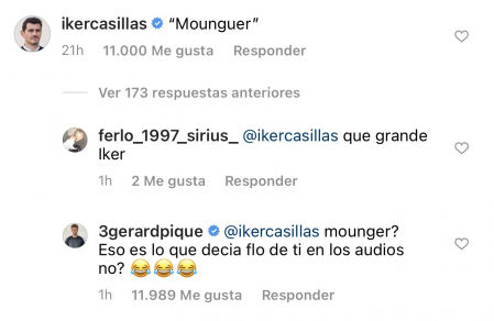 Piqué no dudó en contestar con sorna al comentario de su amigo.