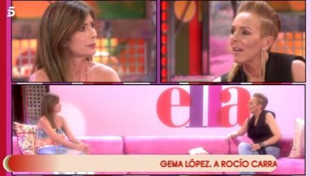 Cara a cara entre Rocío Flores y Gema López