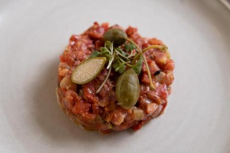 El tartar de tomate de la carta