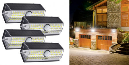 Focos de luz solar exterior