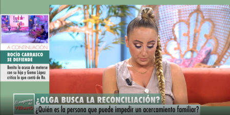 Rocío Flores esta mañana en Telecinco.