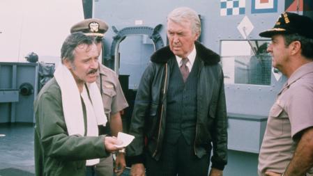 Jack Lemon y James Stewart en 'Aeropuerto 77', de Jerry Jameson