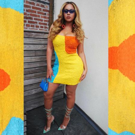Beyoncé con el diseño de Mara Hoffman