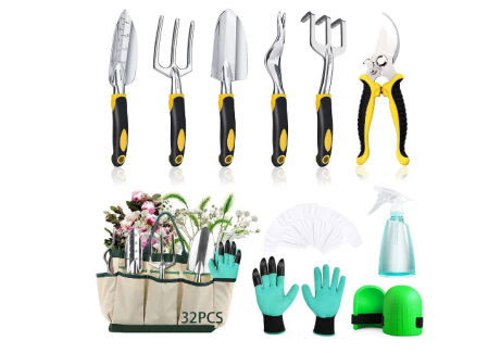 Kit de herramientas de jardín.
