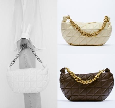 Bolso acolchado maxi de Zara