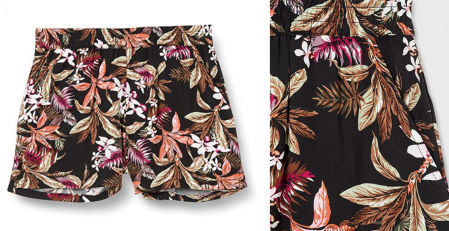 Only pantalones cortos con flores